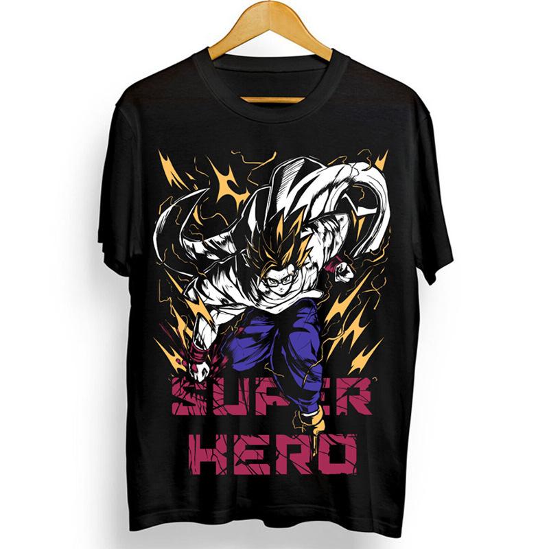 New Dragon Ball Seven Dragon Ball Sun Wukong Animation Joint Fashion Retro Men's Printed Trend T-Shirt 2025