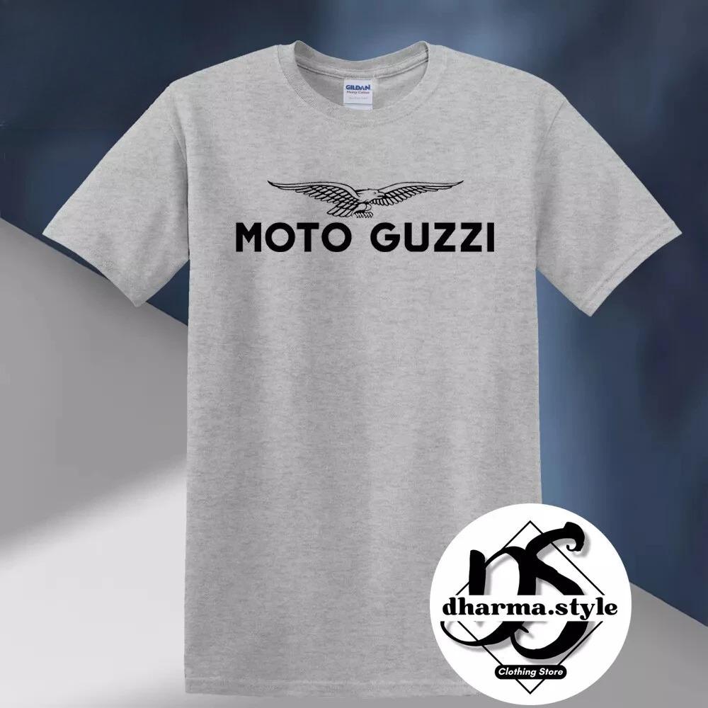 Moto Guzzi Racing Men's Black T-Shirt Size S To 4XL Men's Women's High Quality Casual Oversized Fashion CottonT Shirt Tees