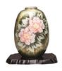 Nakamaru Kutani Ware Vase Peony 8-inch - (with Stand) K9-1360 Direct from Japan