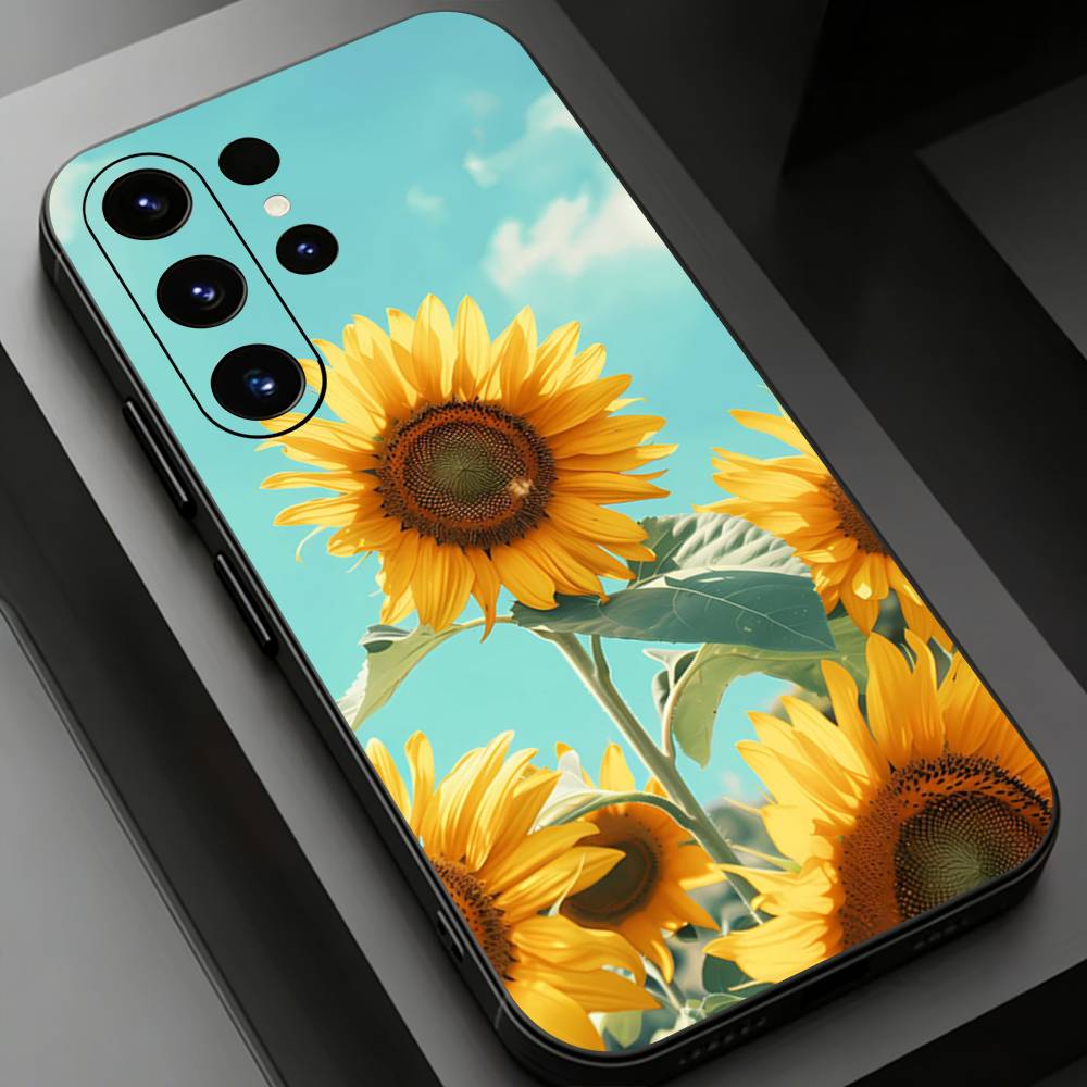 Sunflower Phone Case For Samsung Galaxy S26,25,24,23,22,21,20Plus Ultra