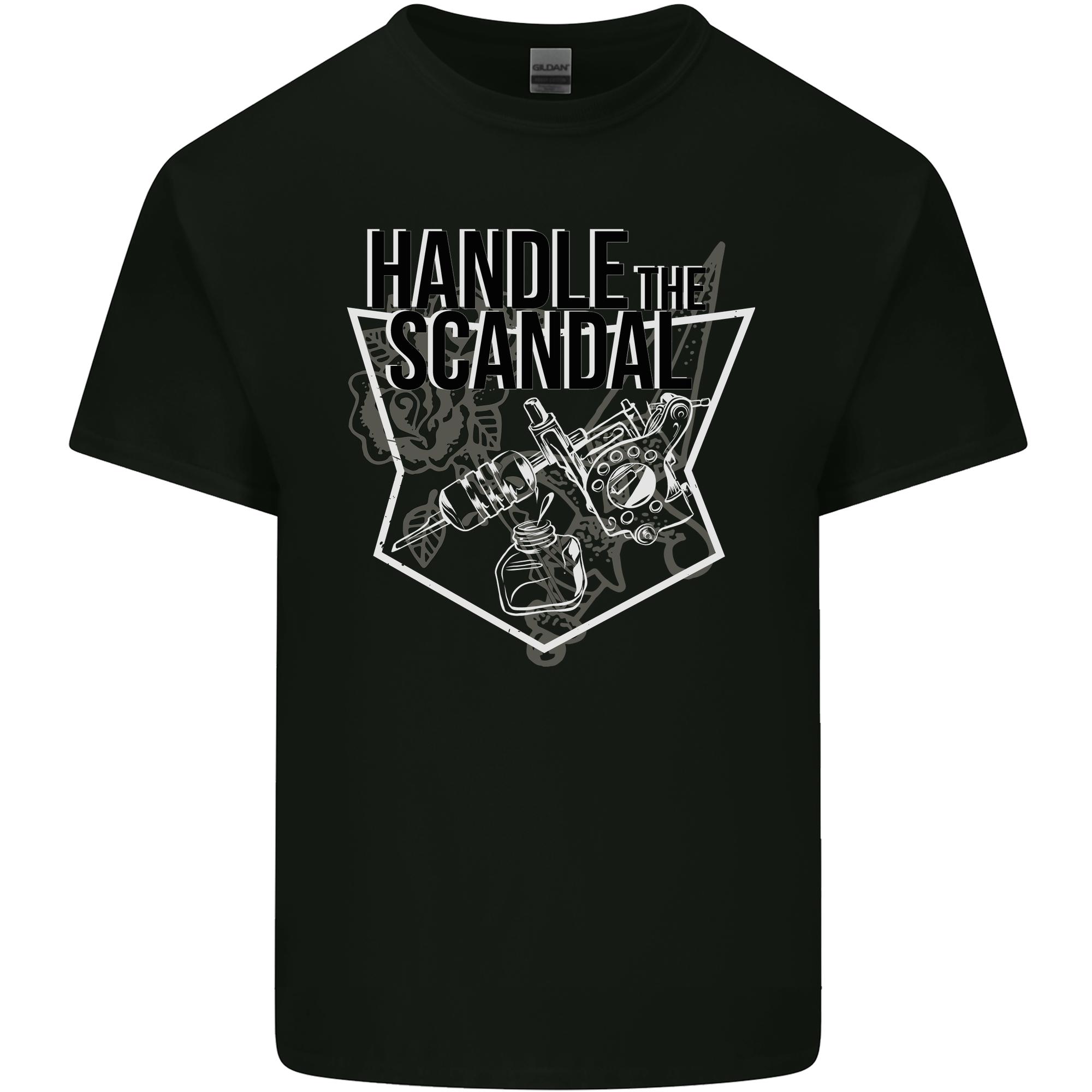 Handle the Scandal Tattoo Artist Unisexs Light Cotton TShirt S