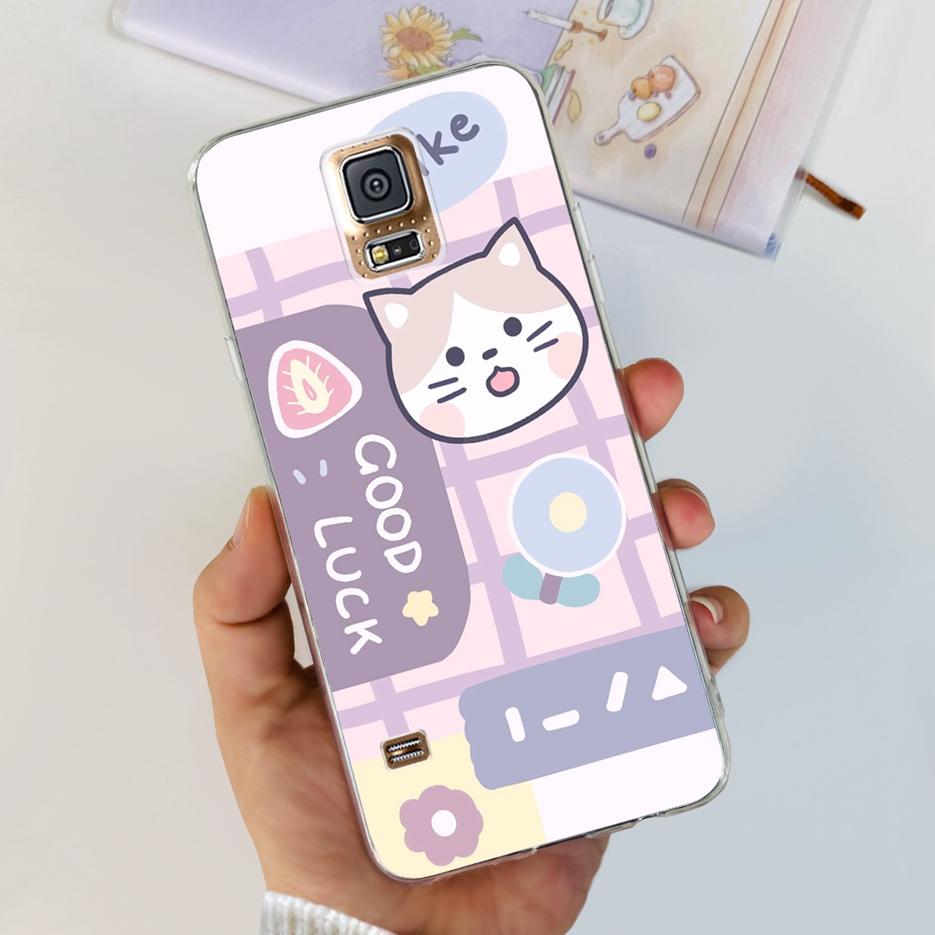 For Samsung Galaxy S5 Case SM-G900F G900I G900M Stylish Painted Cover Soft Silicone Phone Case For Samsung S5 S 5 GalaxyS5 Shell