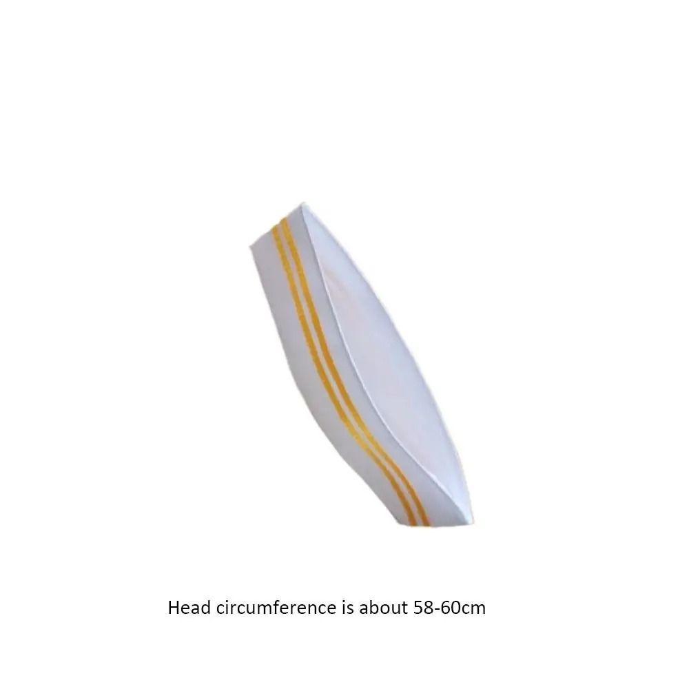 Flat Headwear Chef Hat Boat Shape Hotel Chef Hat Kitchen Forward Cap Catering Waiter Hat  Cafe