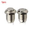 Premium Stainless Steel Round Metal Push Button Switch for Power Reset