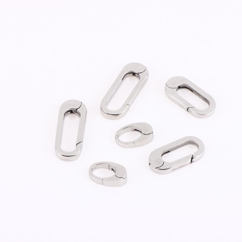 1/2 Peças Conectores de Pulseira de Aço Inoxidável Fivela Fechos Lagosta Gancho de Mola Acessórios Para Fazer Joias Diy