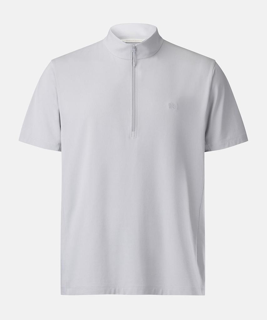 Koolongseupocheu Men'S Soft Feel Zip-Up Short Sleeve T-Shirt Jwtcm26271Lgy