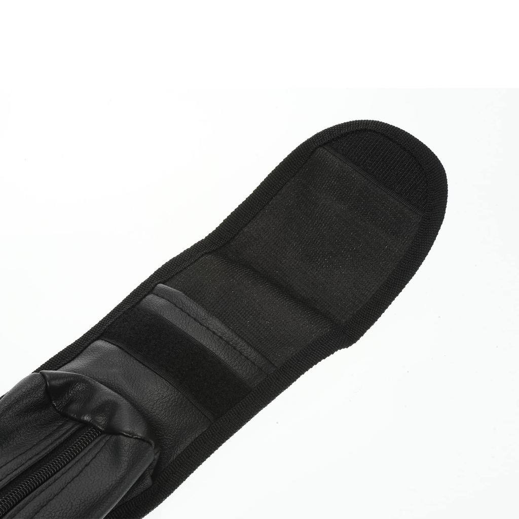 PATIKIL 82cm Pool Cue Bag, Billiard Stick Storage, PU Pool Cue Stick Carrying Bag, Cue Stick Case for Snooker and Billiard Sticks, Black