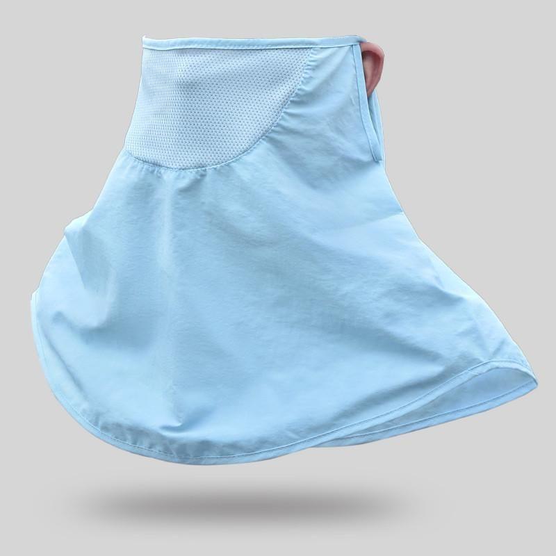 

9029 Summer Outdoor Mask Sun Hat Sun-Proof Bucket Hat Men Women Mountaineering Big Head Circumference Hat Fishing Sun Hat Mask-Blue