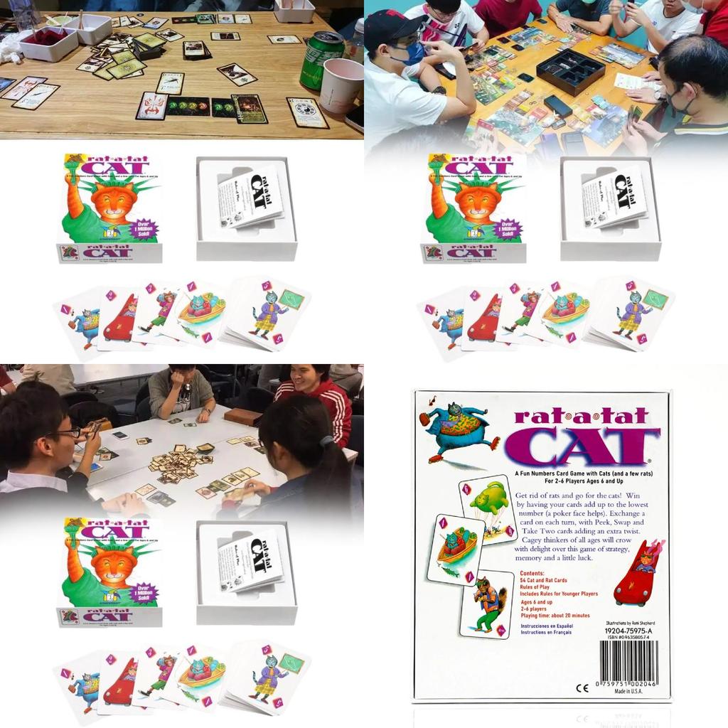 Jogo de Cartas Rat A Tat Cat Para Reunião Familiar Divertida Adereços de Jogo Brinquedo