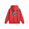 Li Ning Serie Stile di Vita Sportivo Anno Zodiacale Edizione di Capodanno Felpa con Cappuccio e Stampa di Lettere Manica Lunga Felpa Antistatica AWDU049-7