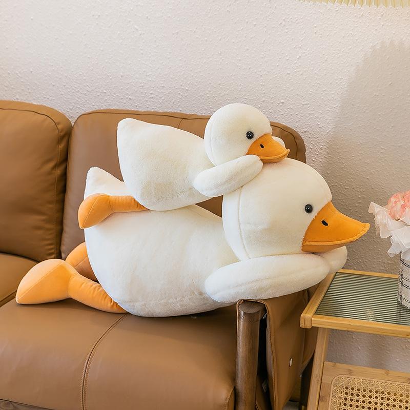 Papa Duck Plush Toy Big White Goose Pillow Doll Girl Birthday Gift Rag Doll