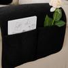 Lambswool Sofa Headrest & Armrest Cushion Set with Storage Pocket