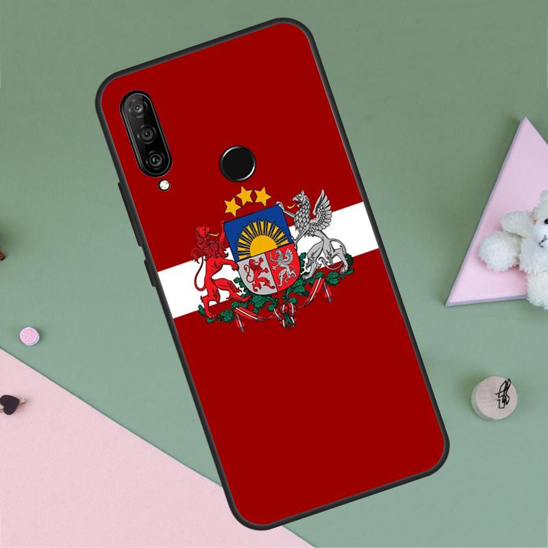 Latvia Flag For Huawei Nova 12i 12s 11i 8i 7i 9 10 SE Y90 Y60 Y70 Y72 Y61 Y91 P30 P40 Lite P60 Pro Case