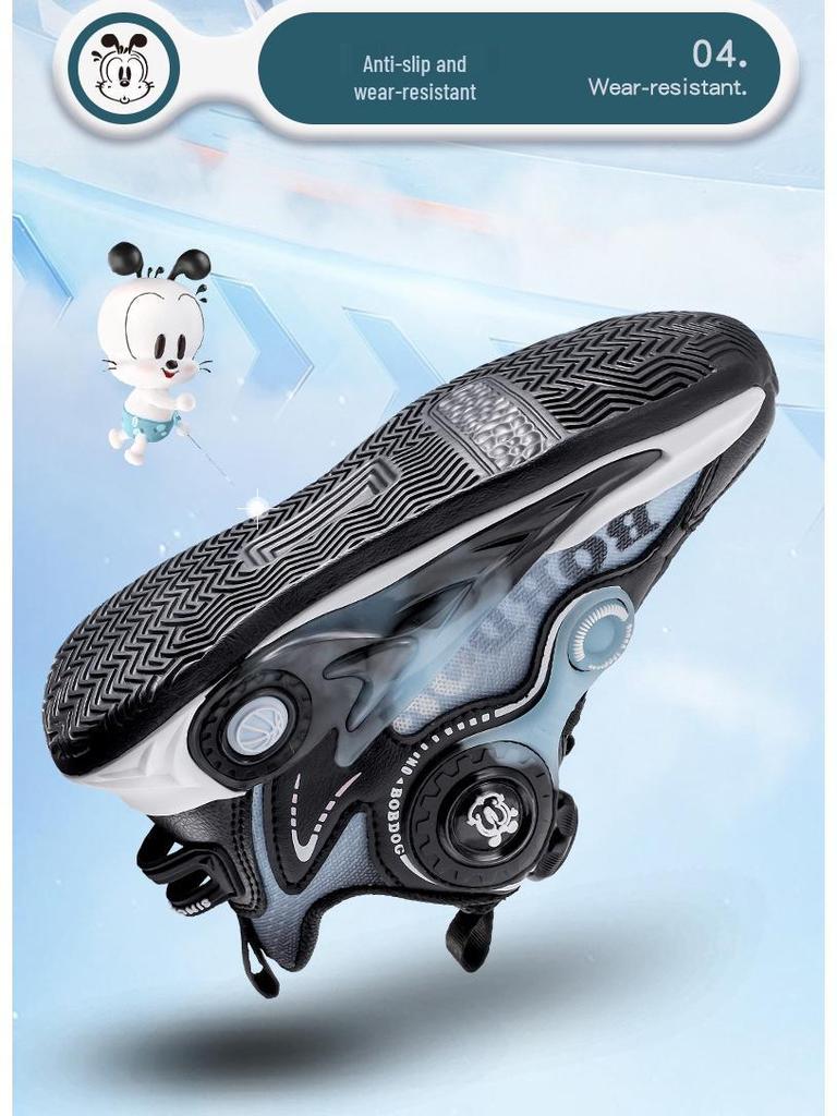 Bobodou Boys' Non-slip Breathable Basketball Running Shoes - Autumn 2025 Trend