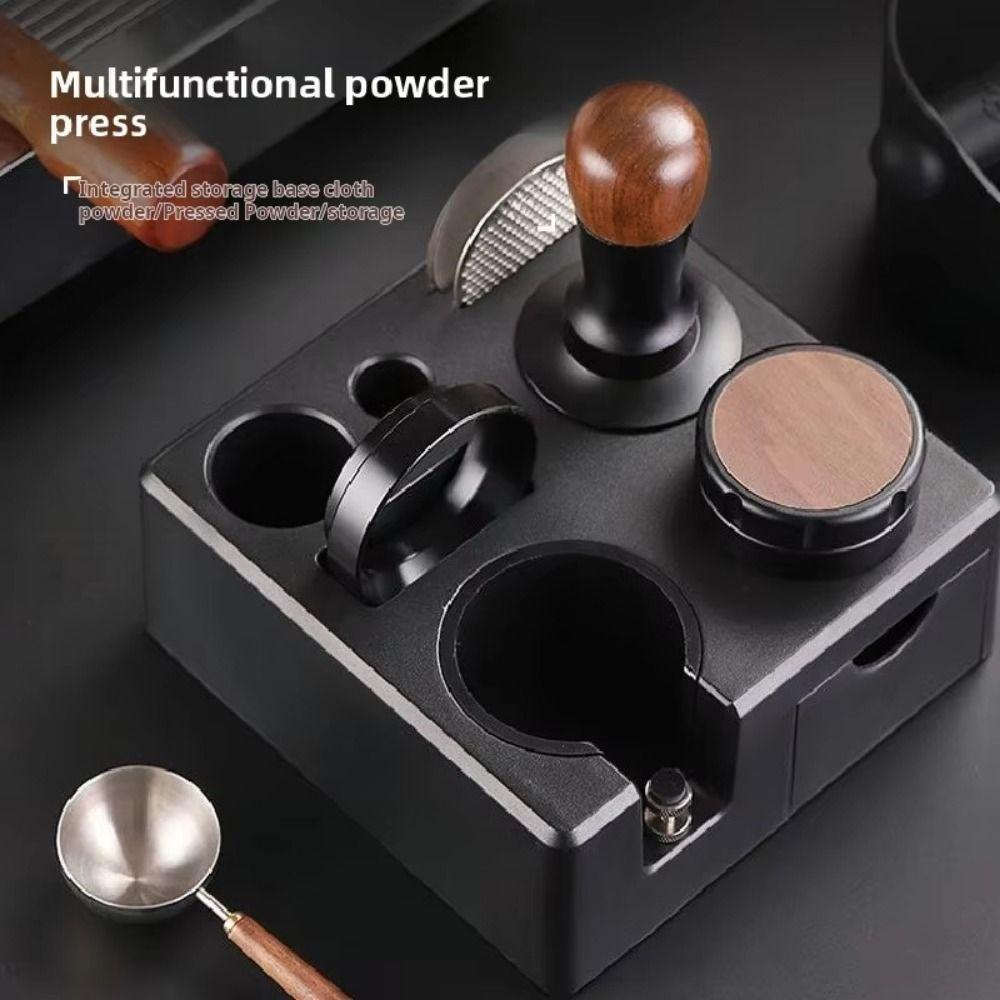 Square Design Espresso Portafilter Holder Barista Tools Storage Base Powder Distribution Tool