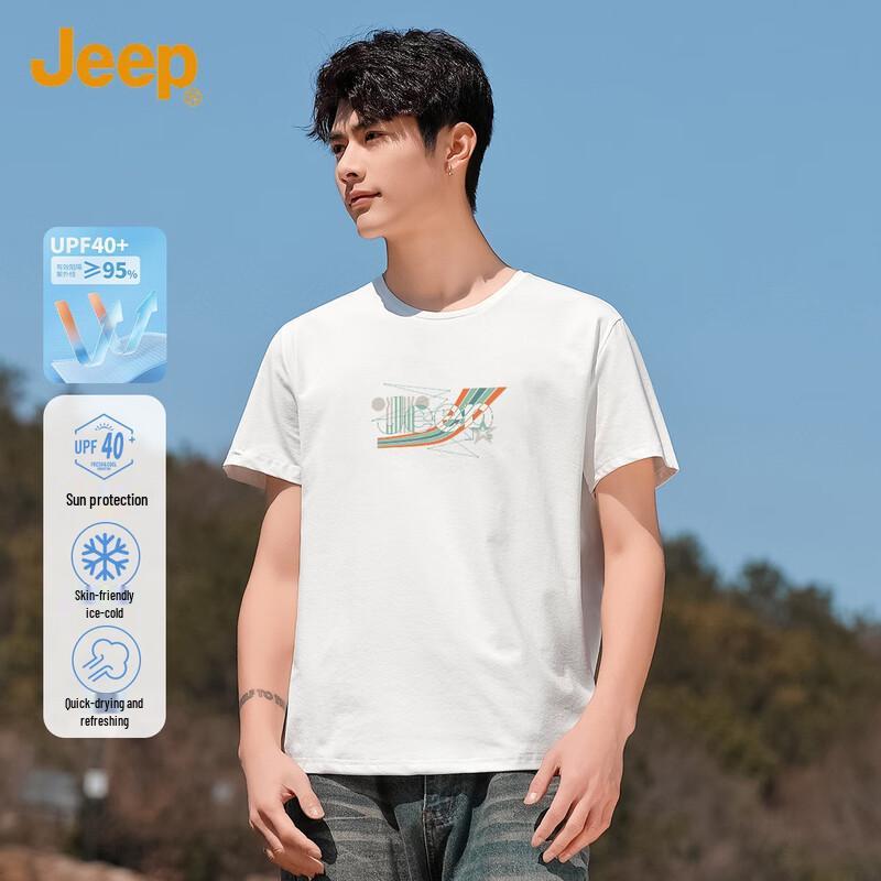 

JEEP Men s Moisture-Wicking Quick-Dry Round Neck Short Sleeve T-Shirt 4XL