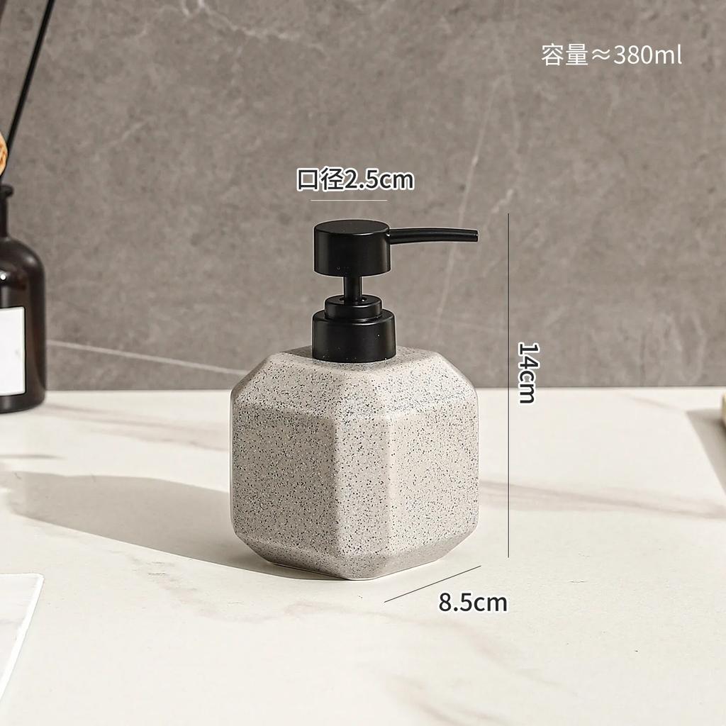 181ml soap dispenser Ceramic lotion bottle hotel household hand soap shampoo body wash dispensing bottle bathroom press bottle