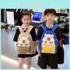 Crayon Shin Chan Capybara Pattern Kids Backpack With Breathable Nylon Material For School And Daily Use