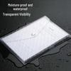 Transparent A4 Snap Button File Bag – Colored, Thickened Document Organizer