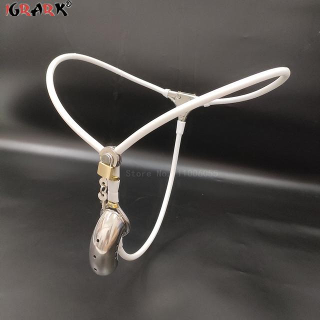 Leichter Keuschheitsgürtel für Männer, Unterwäsche, Peniskäfig aus Metall, Penishülle, BDSM-Bondage-Ausrüstungsset, Spiele für Erwachsene, Erotisches Sexspielzeug für Männer