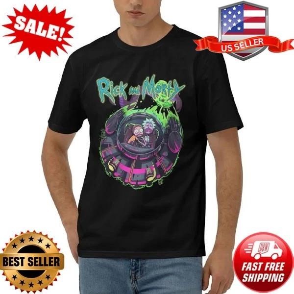 Rick And Morty Shirt, Cartoon Series T-Shirt S-3XL 3XL