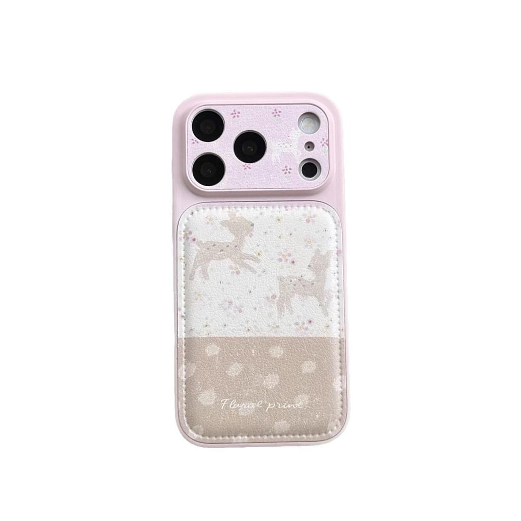 Floral Little Deer Anti-Drop Case for iPhone 15/14 & 17/16 PROMAX