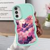 Black Cat Starry Night Case for Samsung Galaxy A15 A13 A12 A16 A52 A21s A11 A14 Soft Phone Cover A53 A06 A23 A04 A05 A22 A03 A33