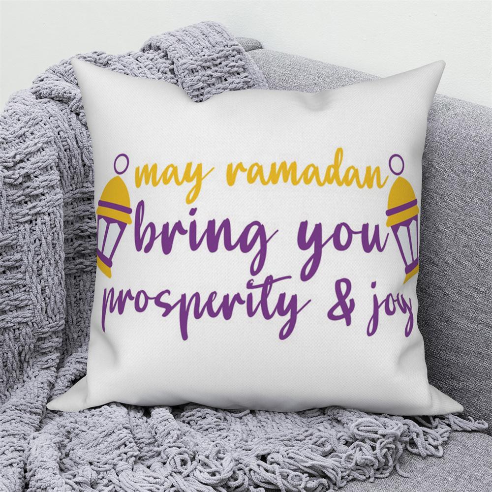 Mosque Muslim Home Sofa Bed Decor Throw Pillow Cover Gift Islamic Eid Mubarak Ramadan Decorative Cushion
