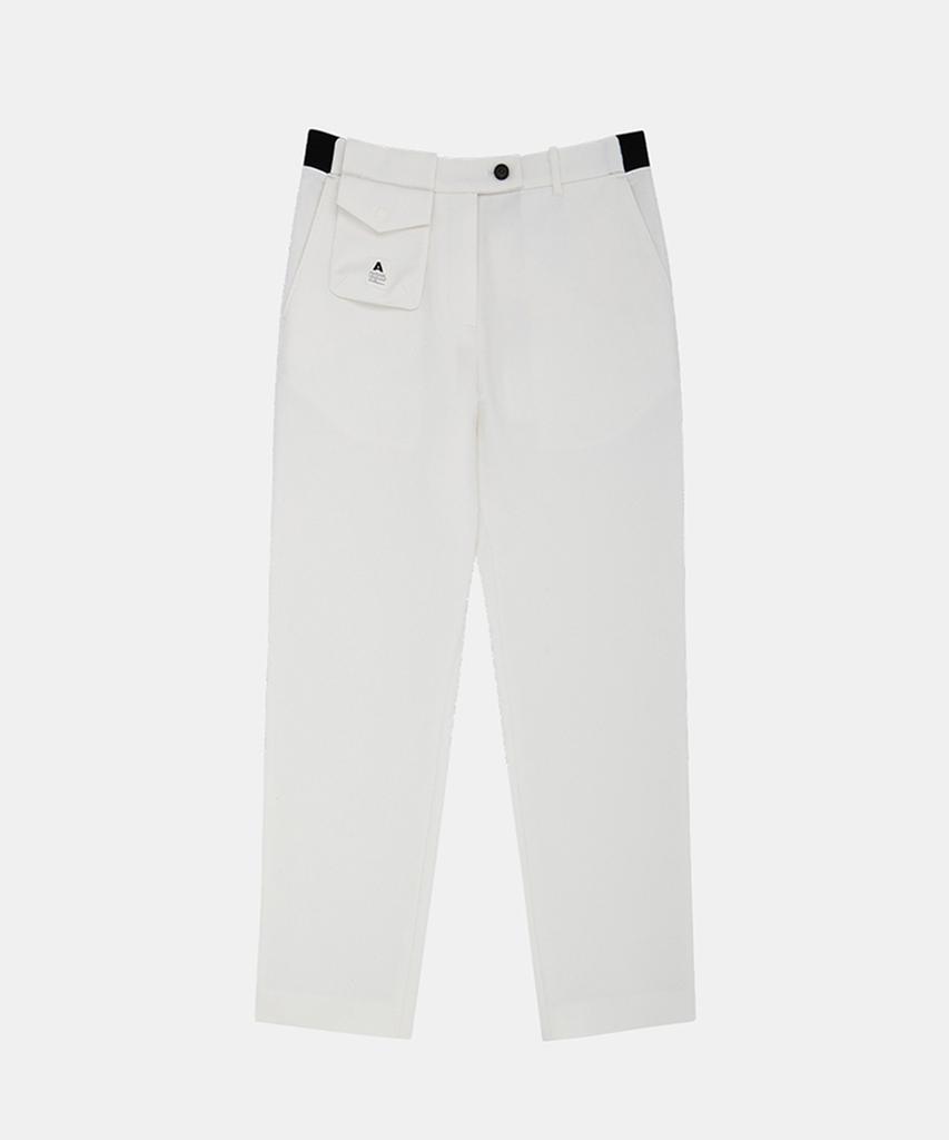 AVEN Pocket Slit Pants White