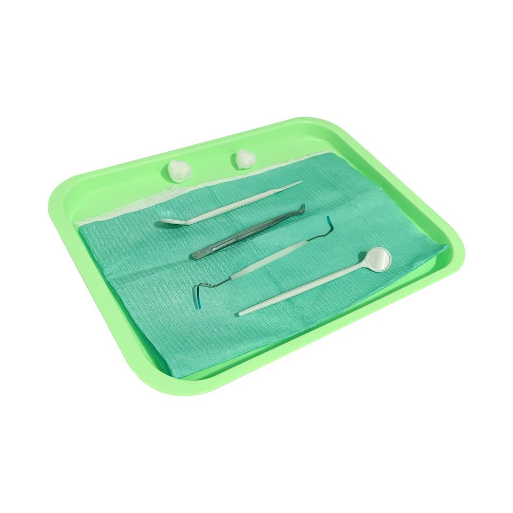 Bunte Plastik-Zahnarztinstrumentenablage Medizinische Chirurgische Platte Desinfektion Rechteckige Schale Zahnarztzubehör Laborwerkzeuge