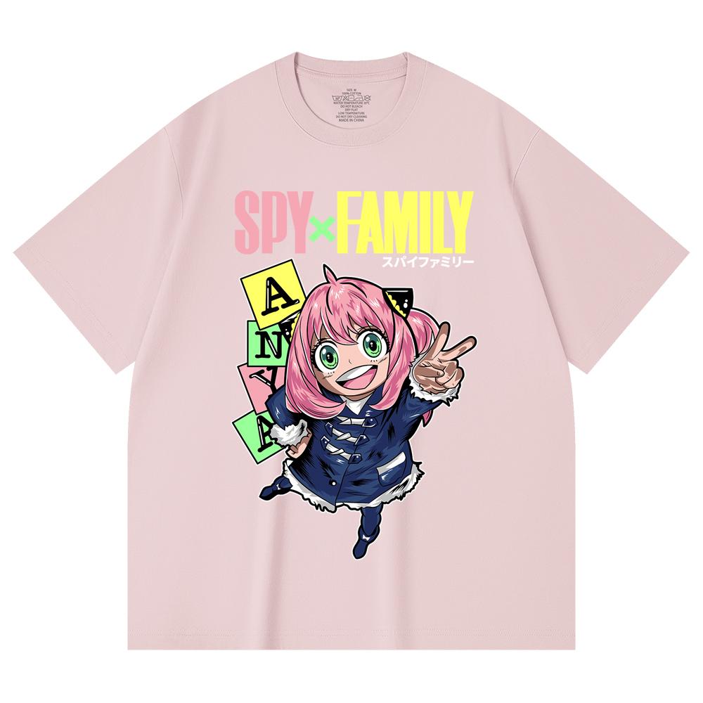 230 Gsm 100% Cotton Spy Family V5 Anya Print Unisex Heavy Cotton T Shirt