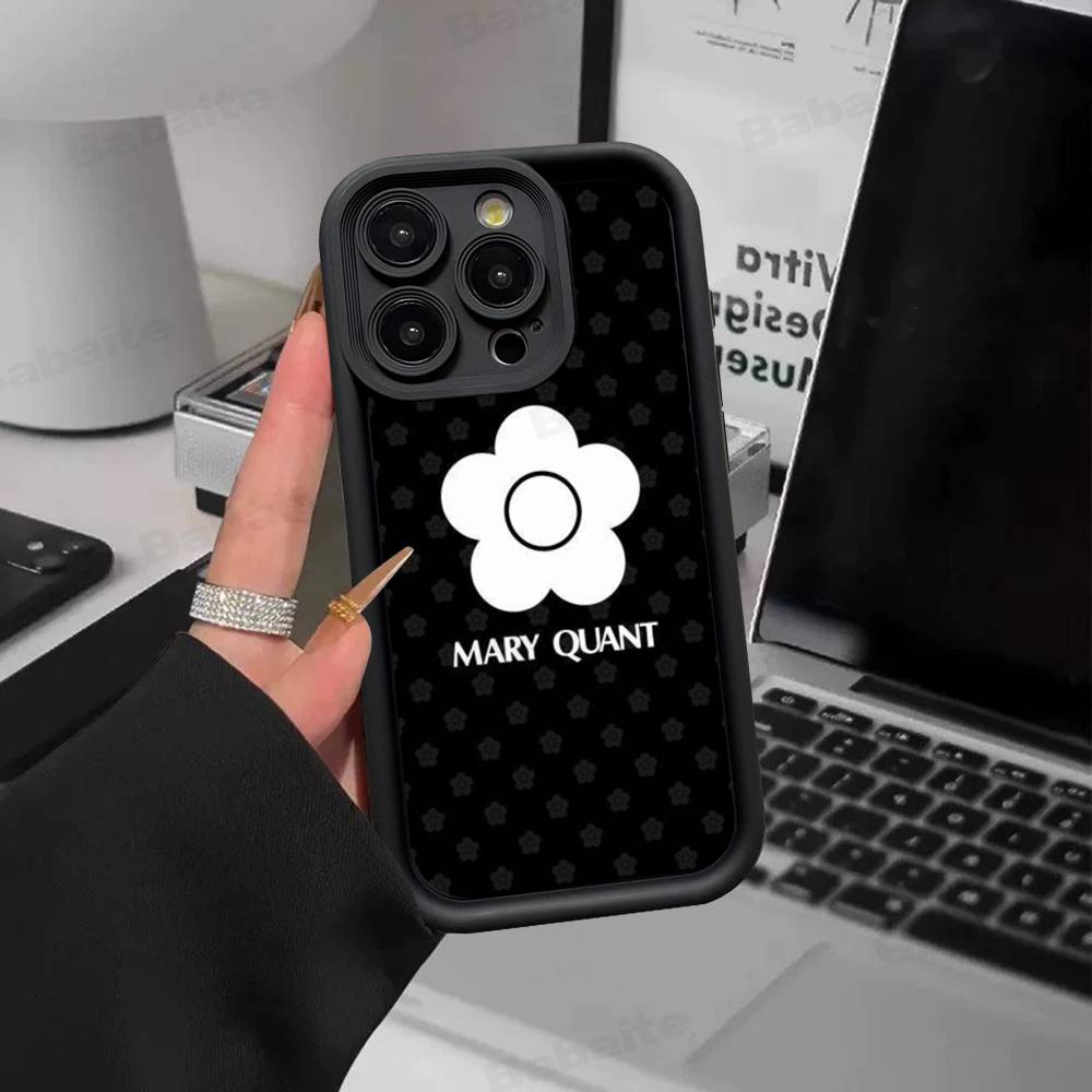 Fashion Brand Q-Quant Mary Silicone Soft Phone Case For IPhone 17 16 14 13 12 11 15 Pro Max Plus Air Cover