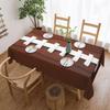 American Football Tablecloth, Traditional Game Day Sports Ball Rugby Theme Washable Table Cover for Kitchen Dining Party Decor