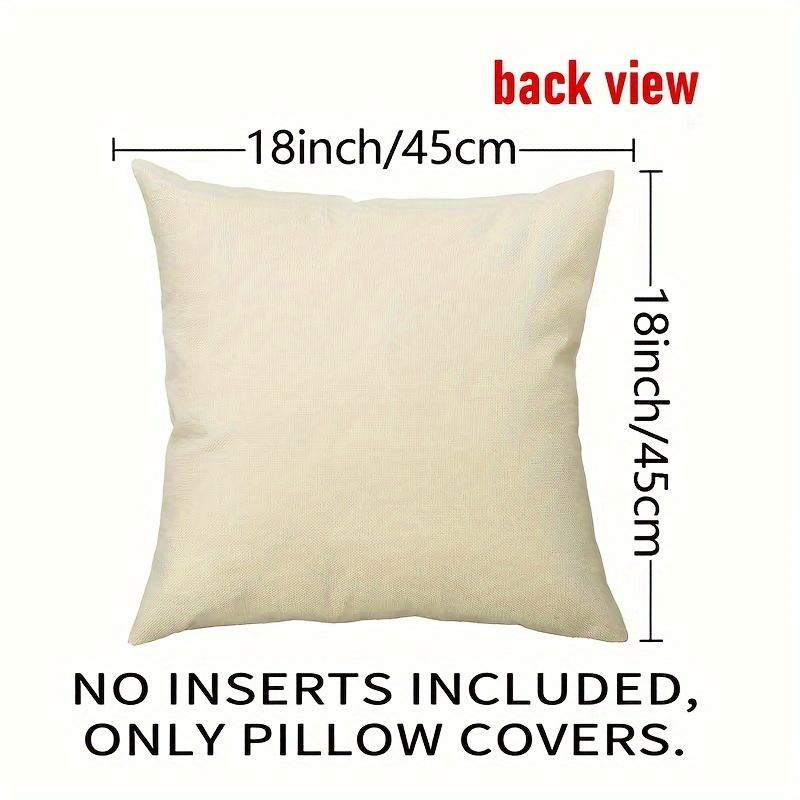 4pcs Halloween Throw Pillow Covers - Trick Or Treat, Pumpkin & Ghost Designs |  Perfect For Fall Decor & Party Couch Accents