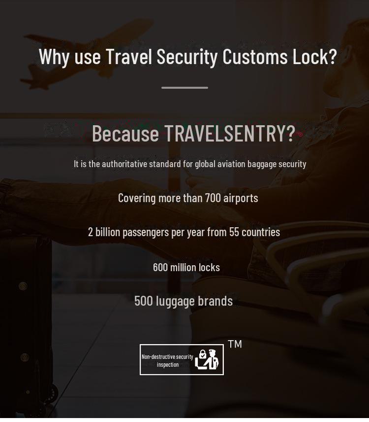 Lucchetto per bagagli con fune metallica TSA21100, Materiale PC, Nuovo di zecca, Confezione neutra