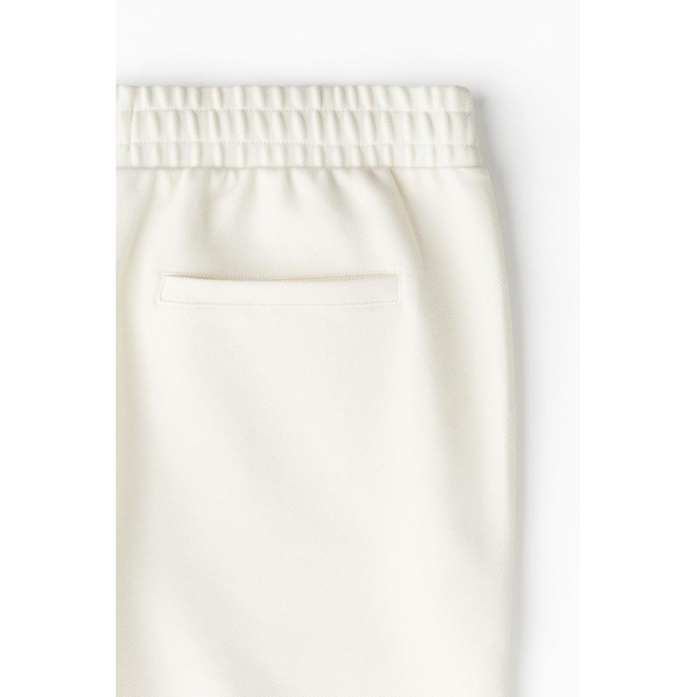 H M sliM Fit Twill Jogger Pants creaM