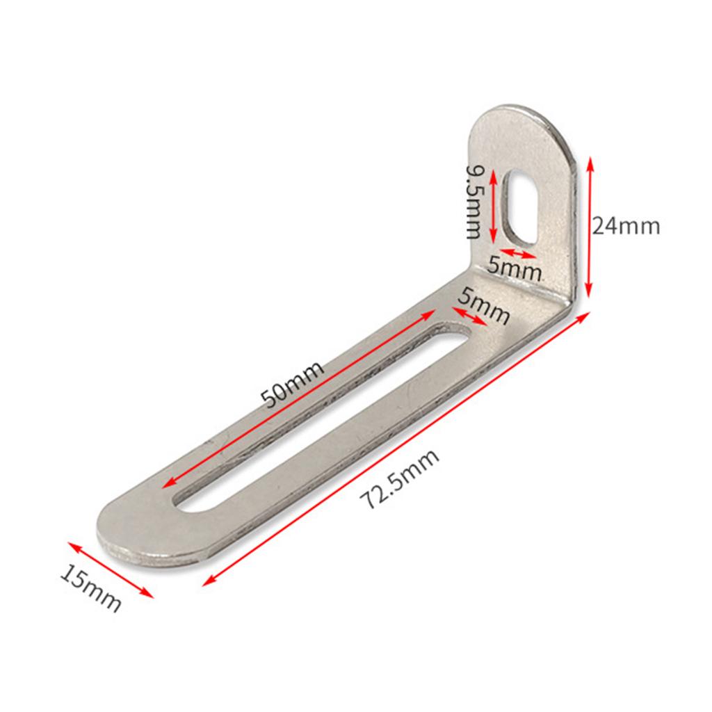 4Pc Adjustable Right Angle Code Bracket Furniture Board Connector Metal L Shape Corner Brace Support for Holding Mounting Fixing