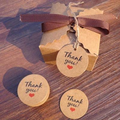 200 Stück Etiketten Danke Handgemacht Anhänger Geschenktüte Anhänger Süßigkeitenboxen Preis Kraftpapier Etikett Verpackung Wunschflasche Basteln