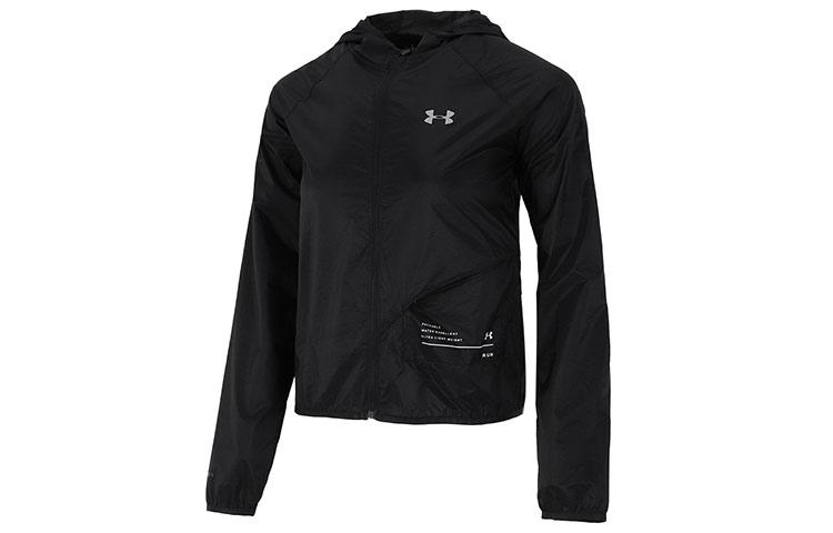Under Armour Qualifier Jackets Women s Black Hooded Moderate Other 1326558-002 XS
