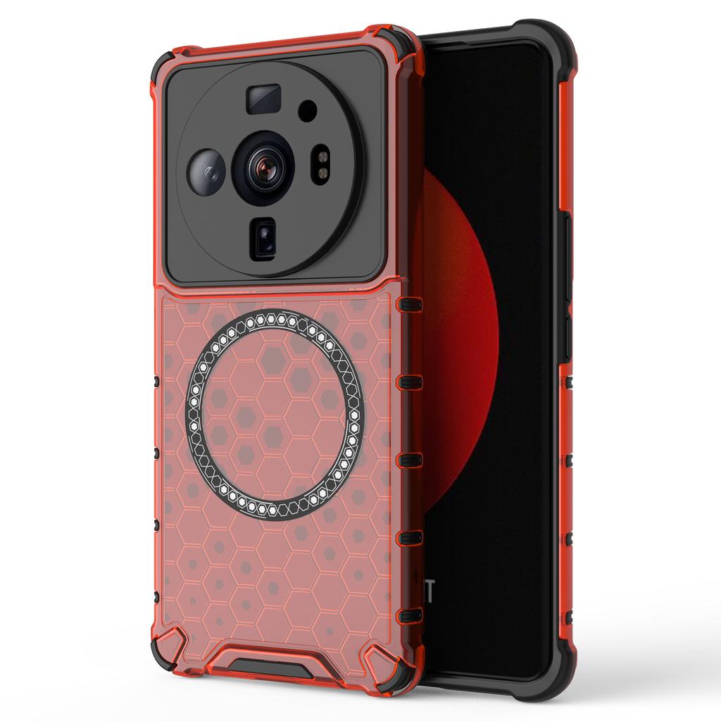For Xiaomi 12S Ultra 5G Magnetic Case Shockproof Honeycomb TPU+PC Phone Cover