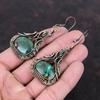 Cuprite Chrysocolla Earring Copper Wire Wrapped Earrings Handmade Earring Copper Jewelry Gemstone Earrings Wire Wrap Jewelry Gift For Mother