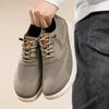 Men's Lightweight Casual Sneakers Breathable Mesh Non-Slip Wide Toe Walking Shoes Comfortable Lace-Up Flats For Daily Walks