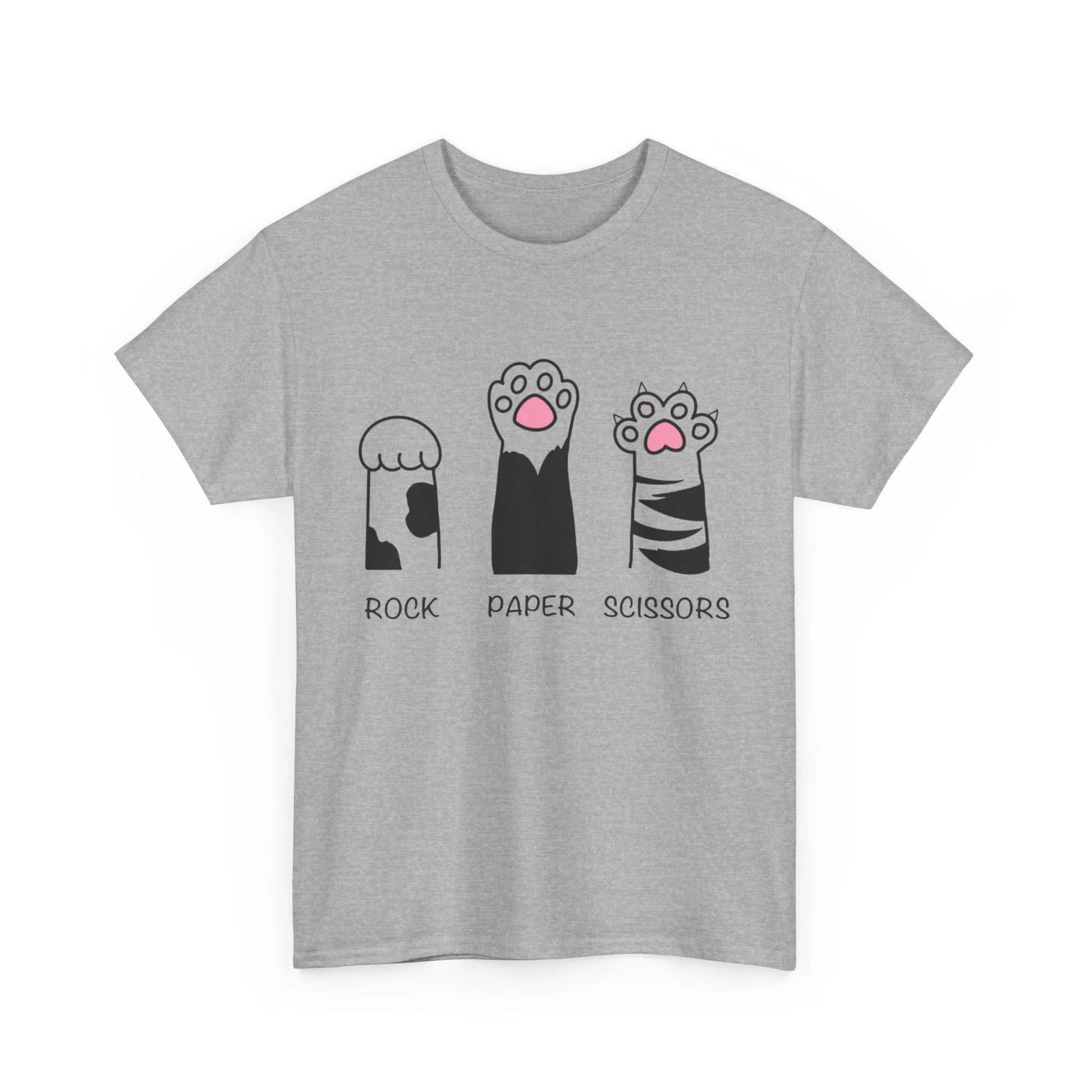 Rock Paper Scissors Cat Shirt | Cat T shirt | Rock Paper Scissors Cat tshirt | A 2XL