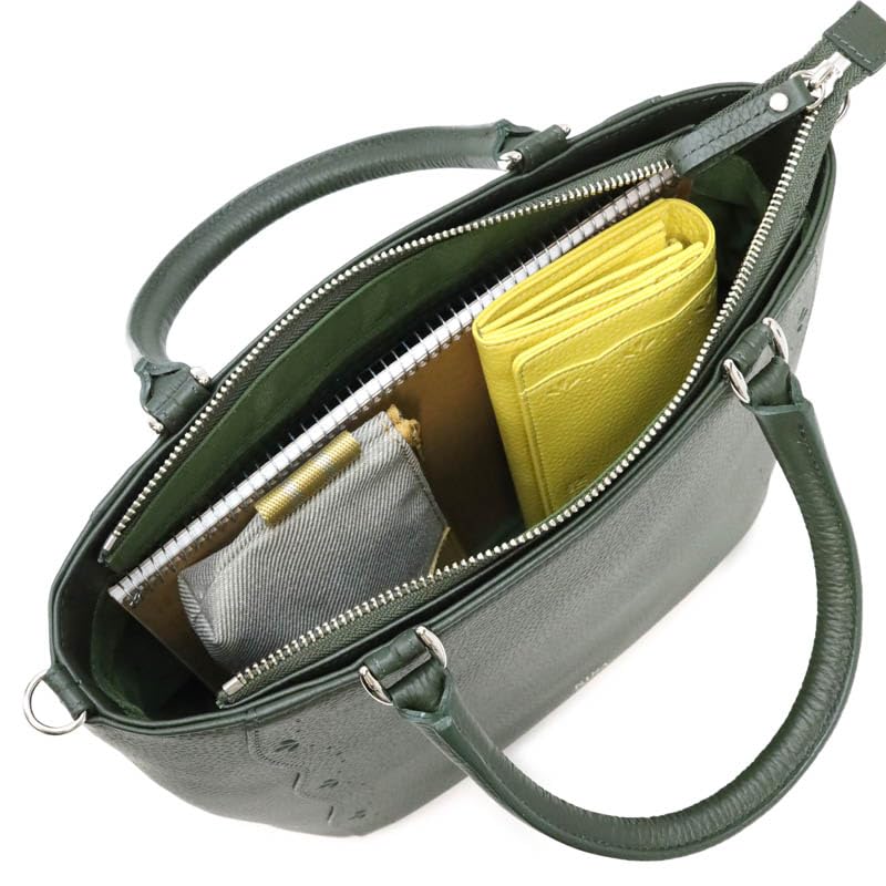 Nina Nina Ricci Handbag Ondure Bag Dark Green 2-Way 30-0402