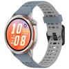 Perforated Double Color Silicone Sport Watch Band For Huawei Watch GT Runner 2, Breathable Adjustable Replacement Wrist Strap