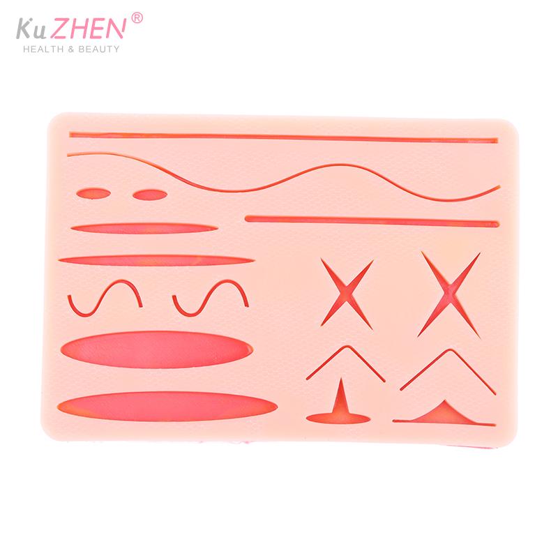 1PC Silicone Skin Pad Suture Training Kit Surgical Wound For Surgeon Medical Practice Training Traumatic Suture Practice SkinUse