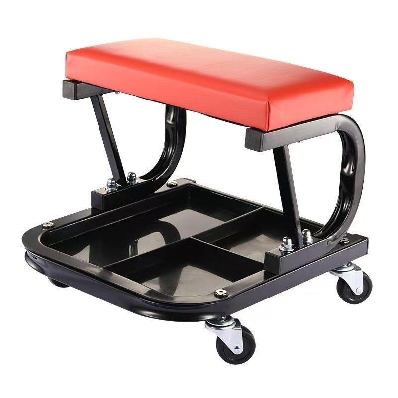 Multi-functional C-Type Car Repair Stool with Skateboard Tool and Mobility