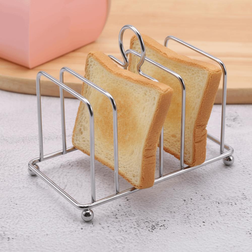 Stainless Steel Toast Bread Rack Space Saving Bread Cooling Rack New Bread Holder  Home Kitchen