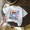 Boys Girls Cute Bluey Cartoon Print Tshirt Summer Casual Soft Short Sleeve Crew Neck Kids Tops For 214 Years Children Tee