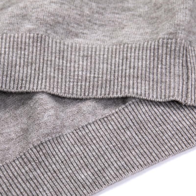 Hengyuanxiang Herren Strickweste mit V-Ausschnitt